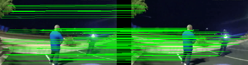 Matching points visualization